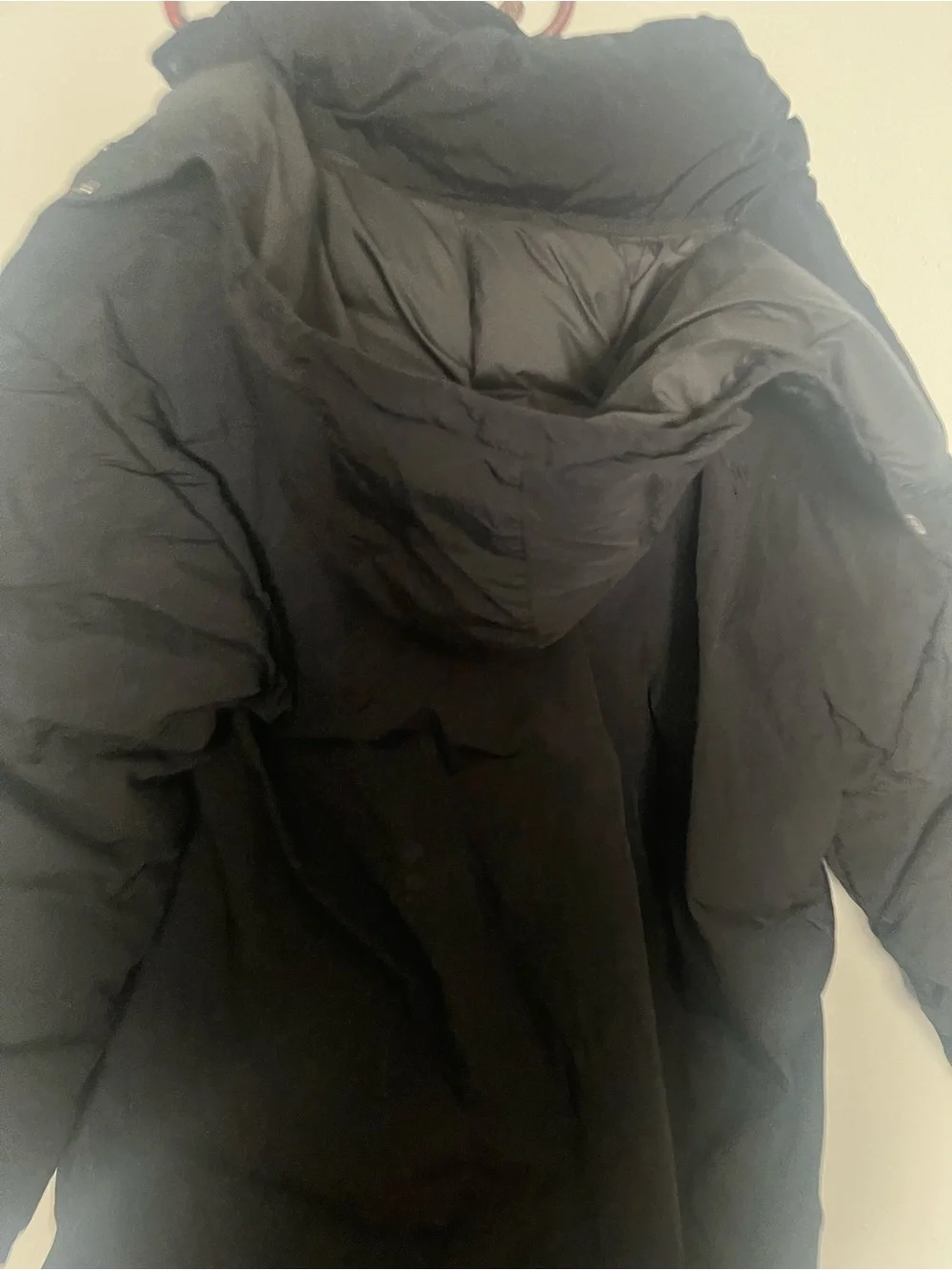 Jordan Black Quilted Puffer Coat with Hood